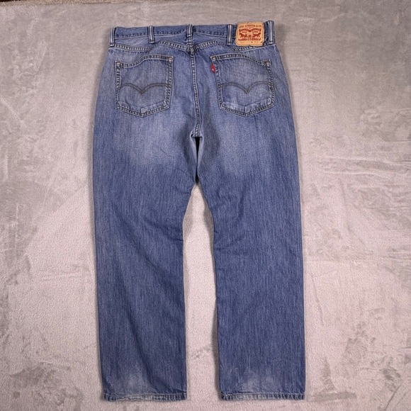 Mens 2014 Levi‎ 559 Relaxed Straight Jeans 36x29 Blue Denim R Tab (Tag 38x32) - Picture 2 of 16